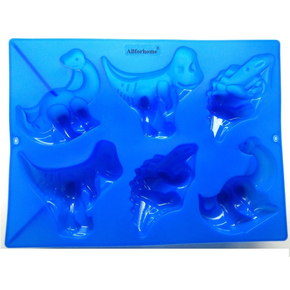 Nicole 6-holte dinosaurus siliconen schimmel zeep schimmel handgemaakte chocolade snoep schimmel gelei pudding taart bakken gereedschap koekje koekjes