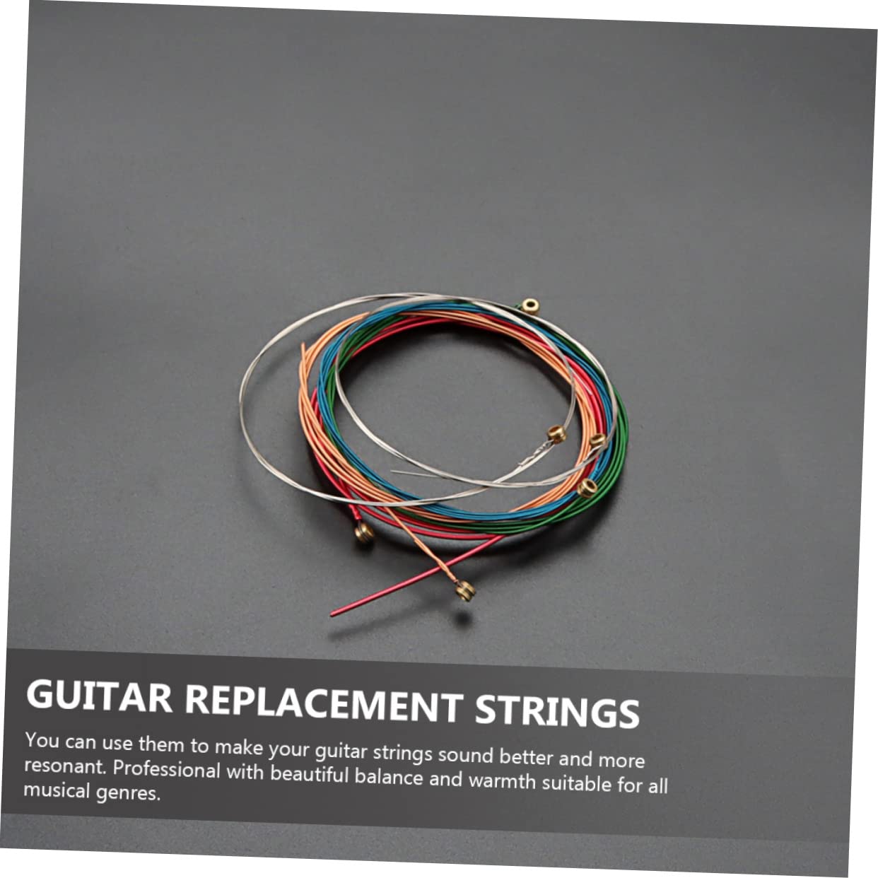 ifundom 30pezzi Corde Per Chitarra Acustica Acciaio Inossidabile Suono Brillante e Duraturo Per Musicisti Folk e Elettrici