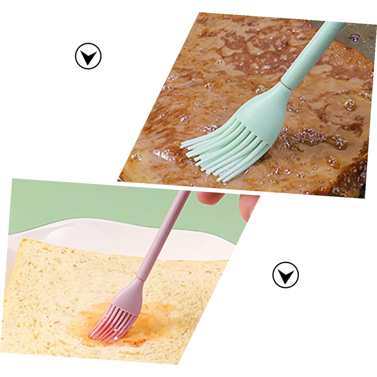 TOYANDONA 5 Sätze Grillbürste Aus Silikon Kuchen Backpinsel Herstellung Für Einfügen Heftbürsten Basterpinsel Aus Silikon Kleiner Silikonpinsel Kleiner Heftpinsel Kieselgel 4 Stücke * 5