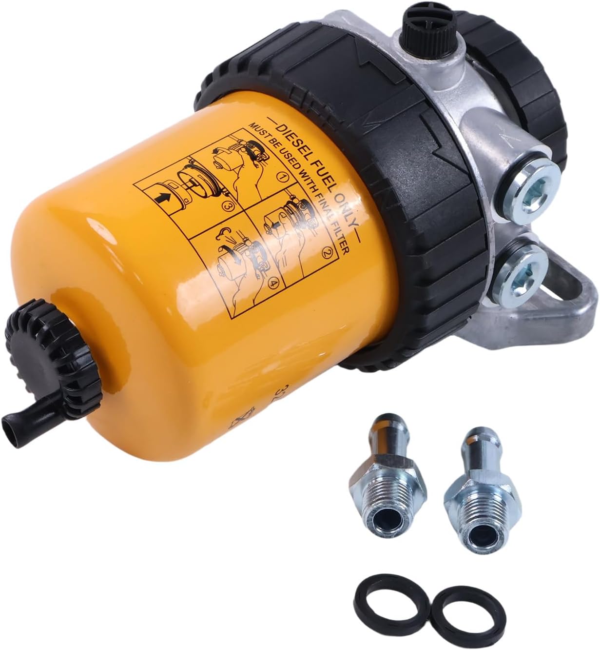 Fuel Water Separator 130-7092 1307092 Compatible For Caterpillar 3034 3054 C4.4 Engine 424D 436C 420D 442D 432E 257 277 252 228