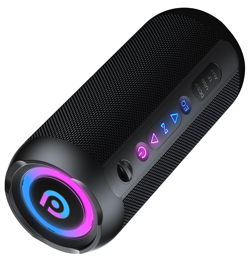 taopodo Altavoz Bluetooth portatil 5.4, 30W Altavoz Bluetooth Potente, Doble Graves Speaker, 30H Reproducción, IP7 Impermeable Altavoces