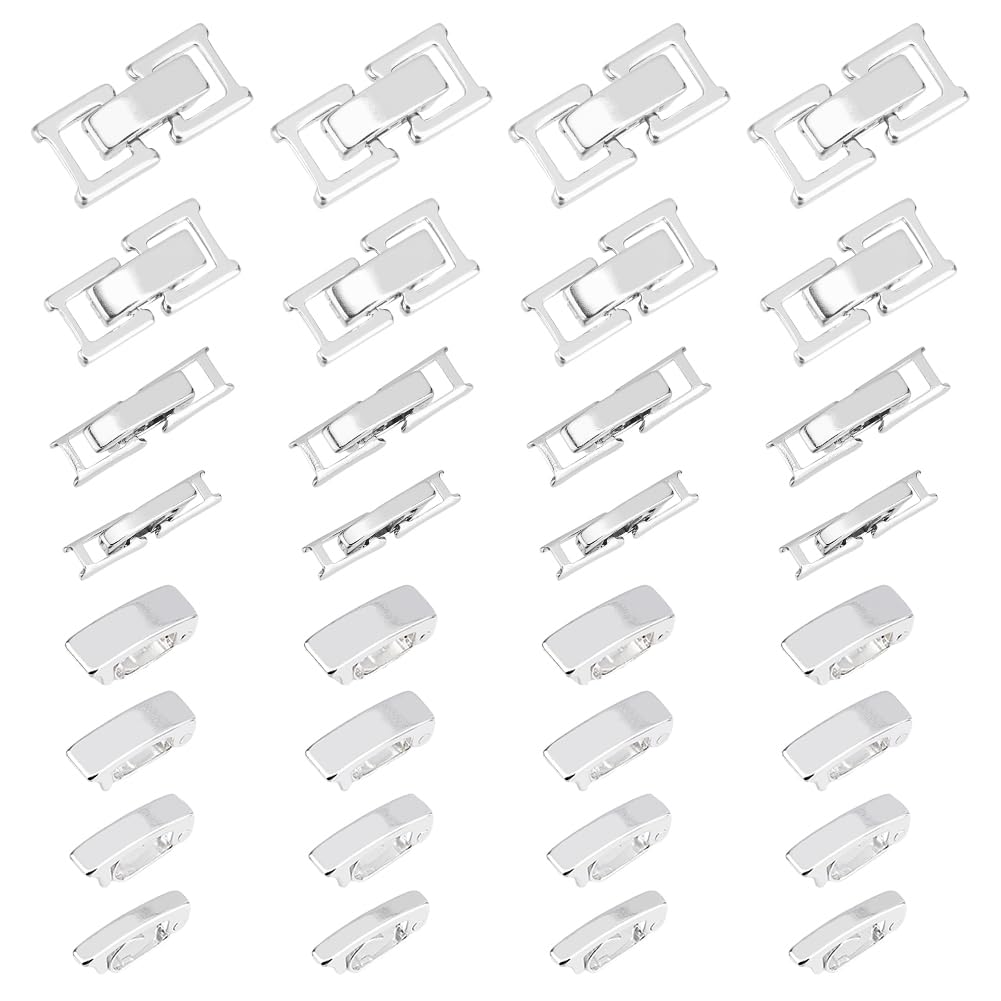 Fermoirs en laiton argenté lot de 32 pièces pour apprêts de bijoux DIY
