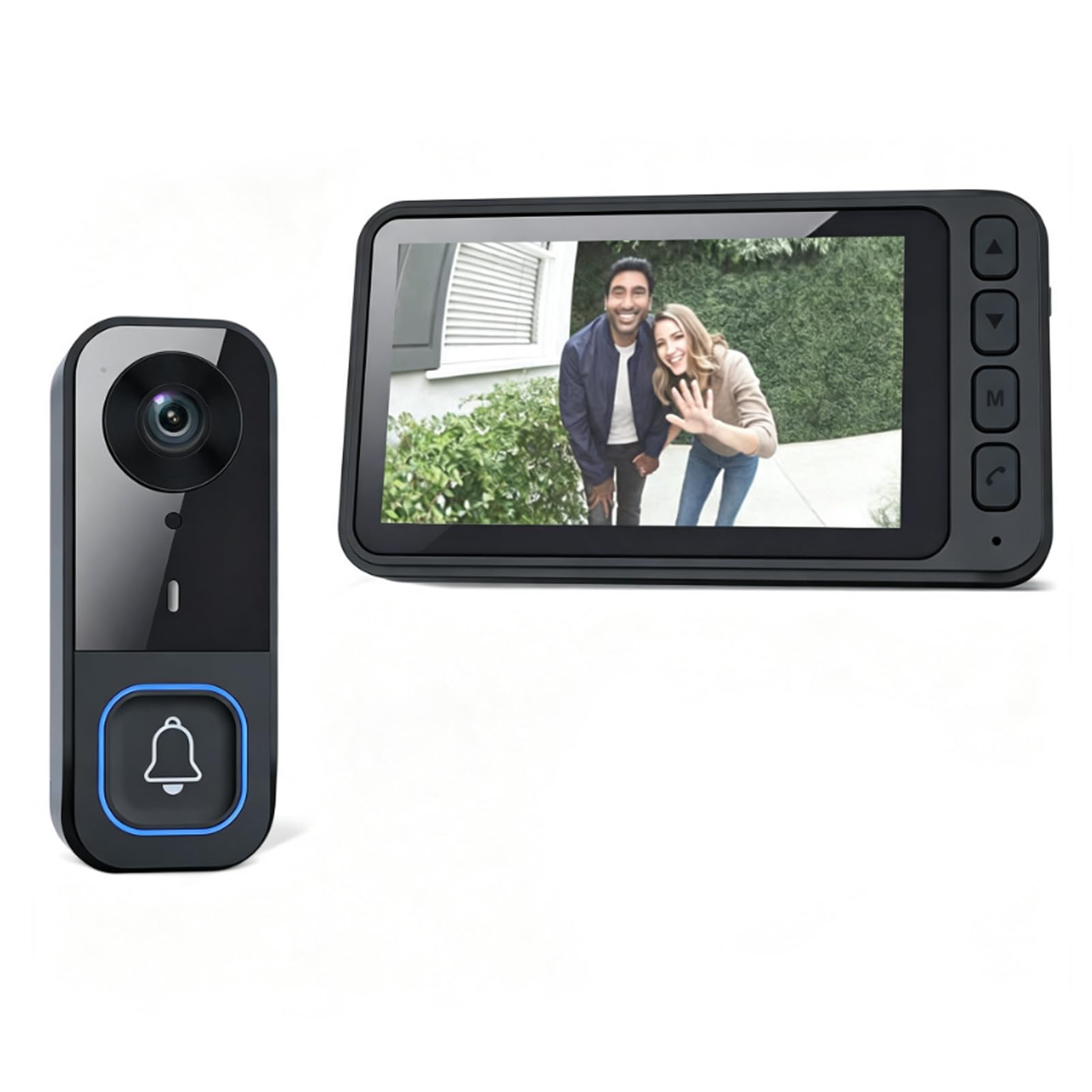 LICAEVEY Système de Sonnette Vidéo sans Fil, Moniteur D'écran 1MP 4,5