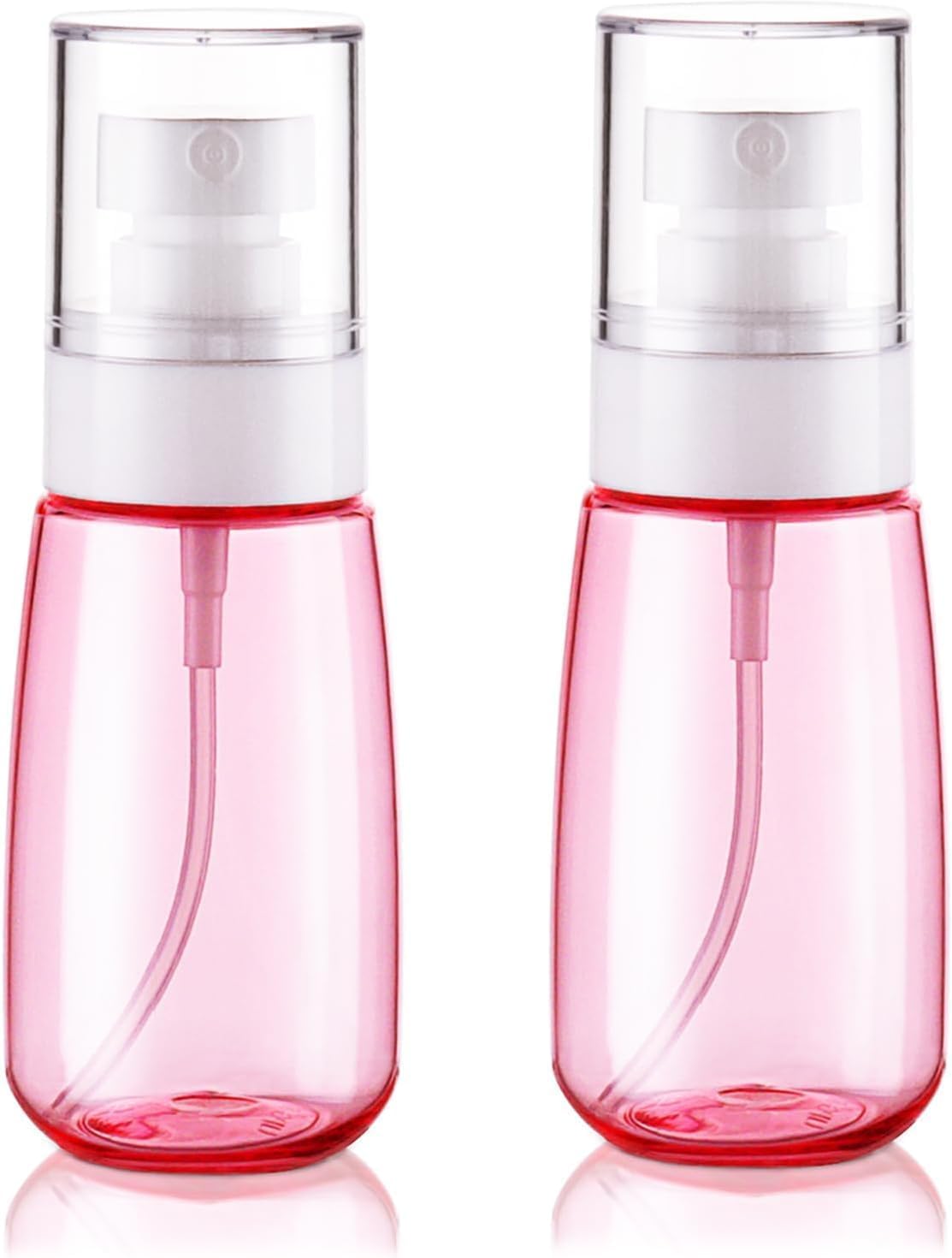 Stavae Pack 2 Small Spray Bottle Travel Size 60ml Mist - Leak Proof, Cute Travel-Sized Bottles for Toners, Face & Hair Mist (Pink)-image-9