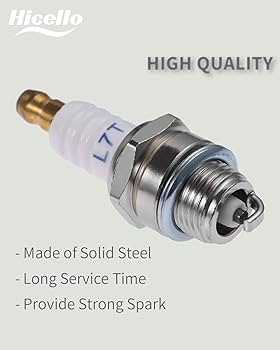 DRELD 8Pcs L7T Spark Plugs, 2 Stroke Engine Spark Plug Engine Accessory