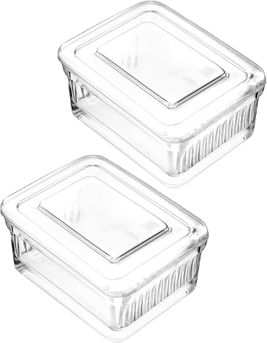 Miniatura 7 de QWORK Tarro de tinción de vidrio con diapositivas, paquete de 2 tarros Coplin para 10 diapositivas, resistente a las manchas de eosina o hematoxilina