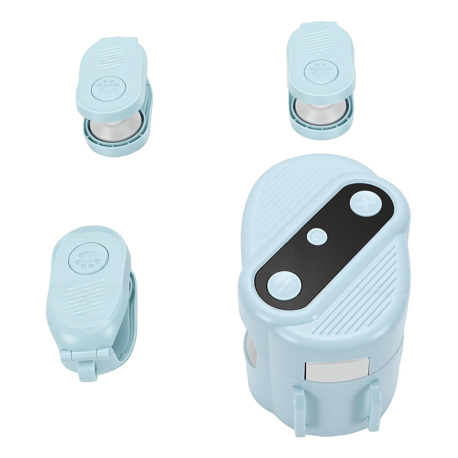 Jiawu Katzenjagdspielzeug mit Kabelloser Fernbedienung, Einstellbarer Geschwindigkeit und Zwitscherndem Teaser Zum Anregenden Spielen Im Innenbereich, 2400-mAh (Blue)