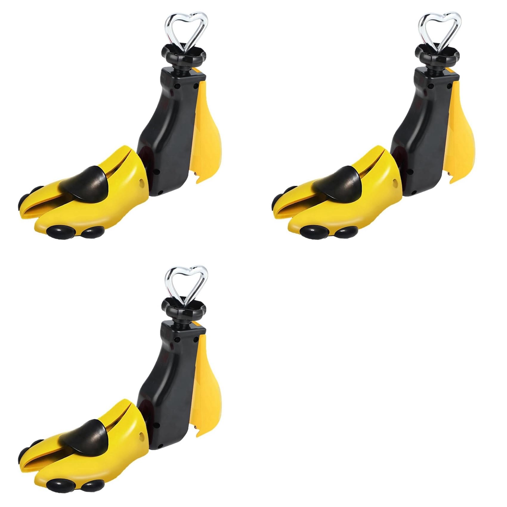 3X Ensanchador de Zapatos para Botas para Hombres, Expansor de Hormas para Mujeres, y Elástico, Botas Unisex Ajustables con Pies Anchos Amarillo