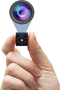 Spy Camera, Hidden Camera Home Security Cam HD 1080P Portable Nanny Mini Cam with Night Vision and Motion Detection for Baby/Elder/Pet Monitor Fit Indoor Outdoor Using, Black asin的图片