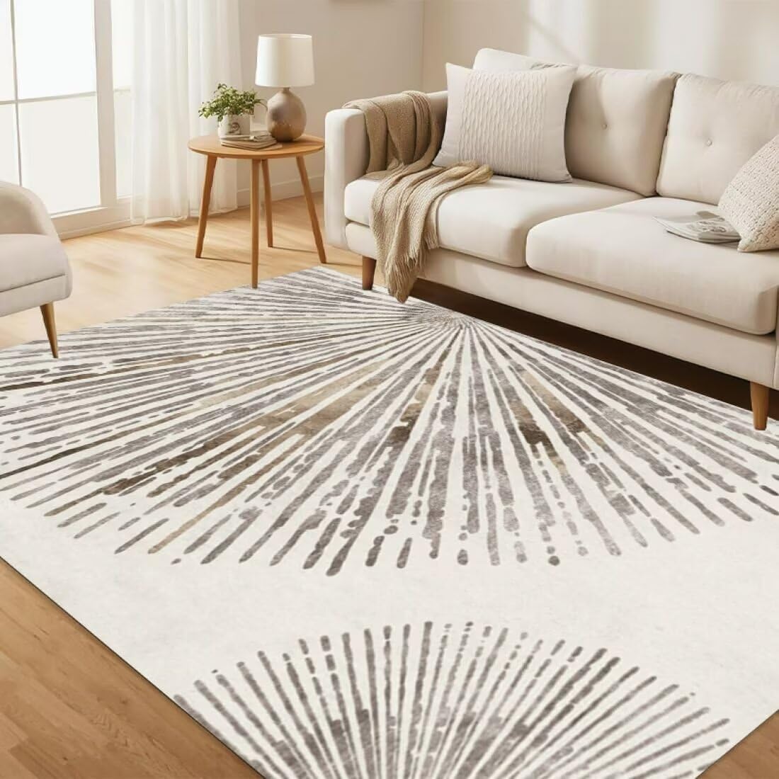 Tapis de salon chaleureux conçu pour les moments de jeu des enfants