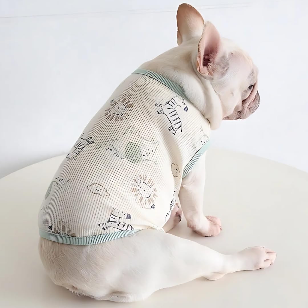 Amazon | [YOMO HOUSE]フレブル 服 薄手タイプ パジャマ 犬 服 小型犬