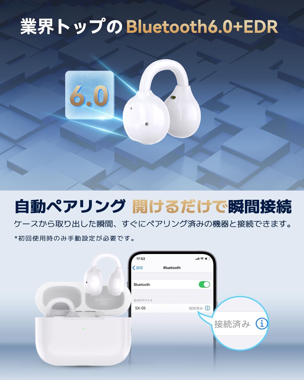 Amazon.co.jp: Bluetoothイヤホン ワイヤレスイヤホン 2つのシリコン