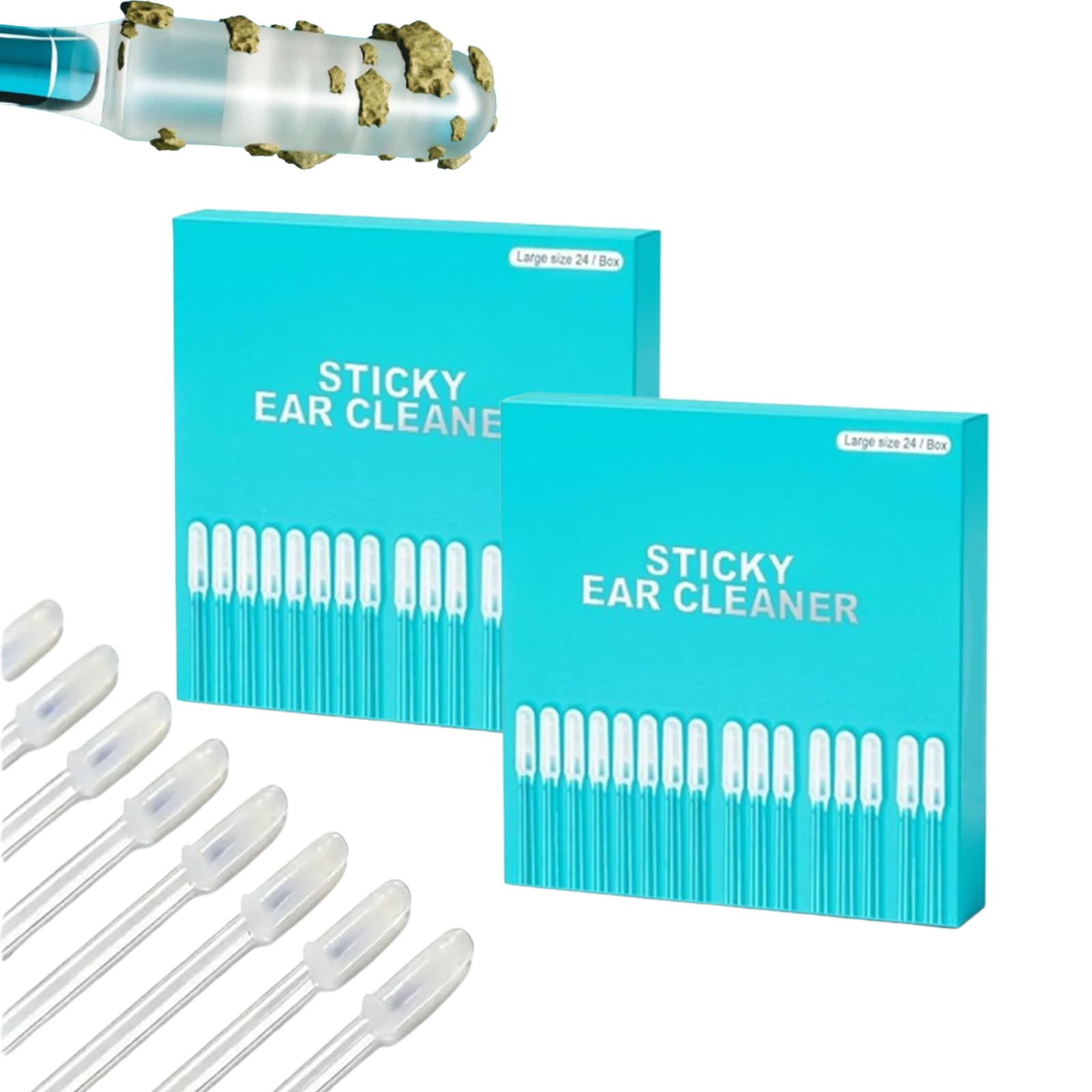 Enhanced Adhesive Ear Digging Stick 2026 New Disposable Sticky Ear Swabs Pick Reusable Ear Cleaner Sticky Ear Cleaning