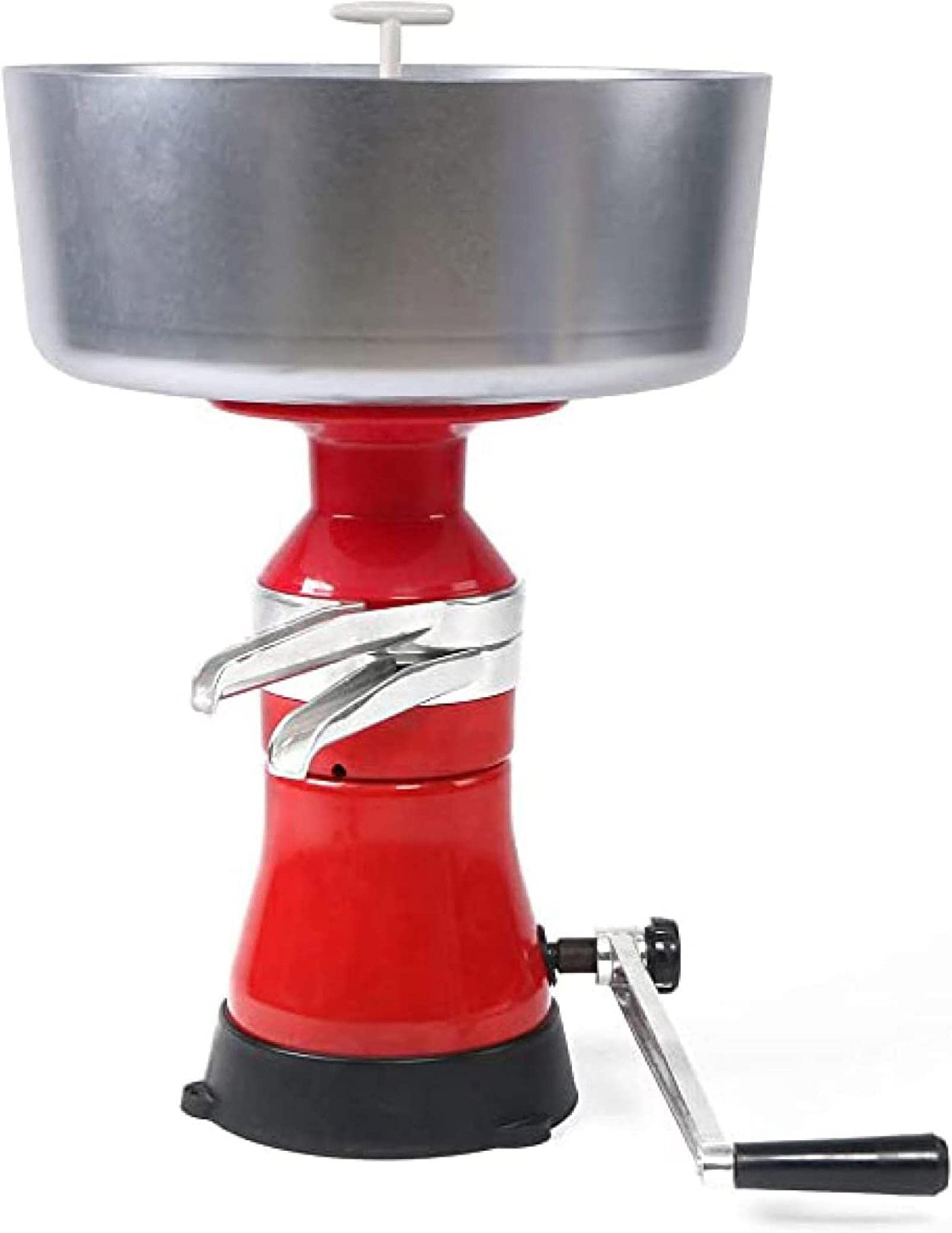 Separador manual de nata/Centrífuga de cocina/Máquina desgrasadora para convertir leche cruda o entera en nata y leche desnatada para leche de oveja, leche de cabra u otros productos lácteos