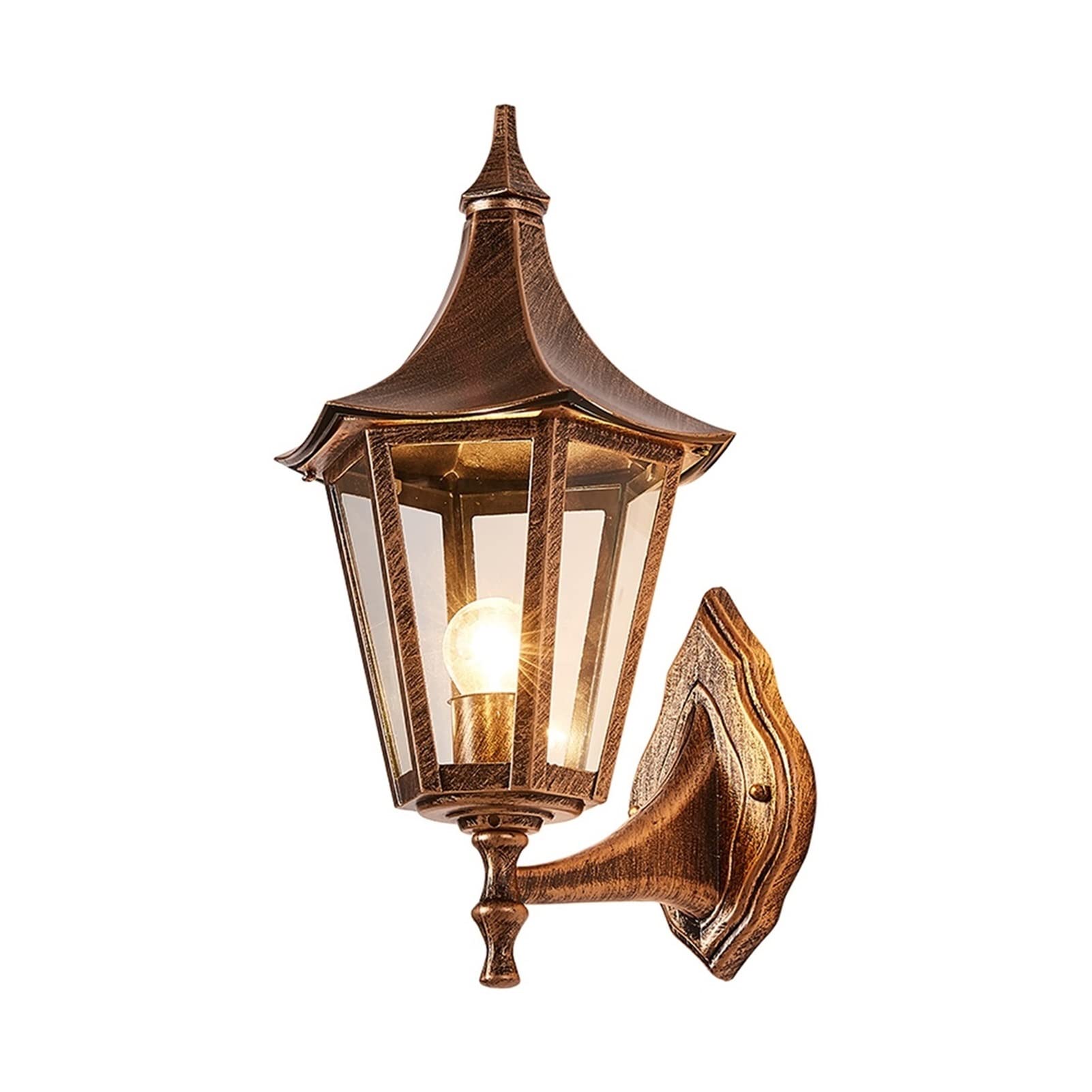 Lanterne européenne antique pour une lumière murale nostalgique