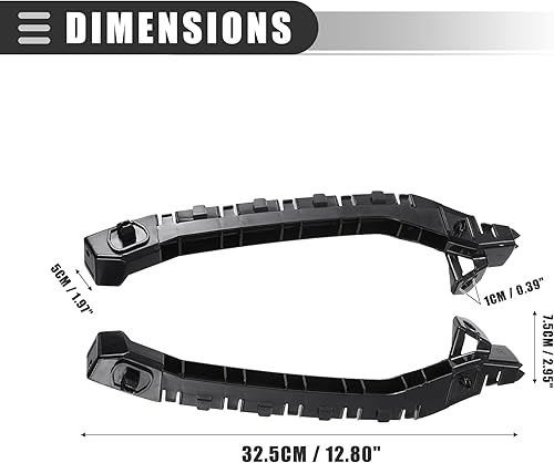 Miniatura 4 de Motoforti Juego de soportes de parachoques delantero, para Subaru Impreza WRX STi 2011-2014, soporte de soporte de cubierta de parachoques lateral