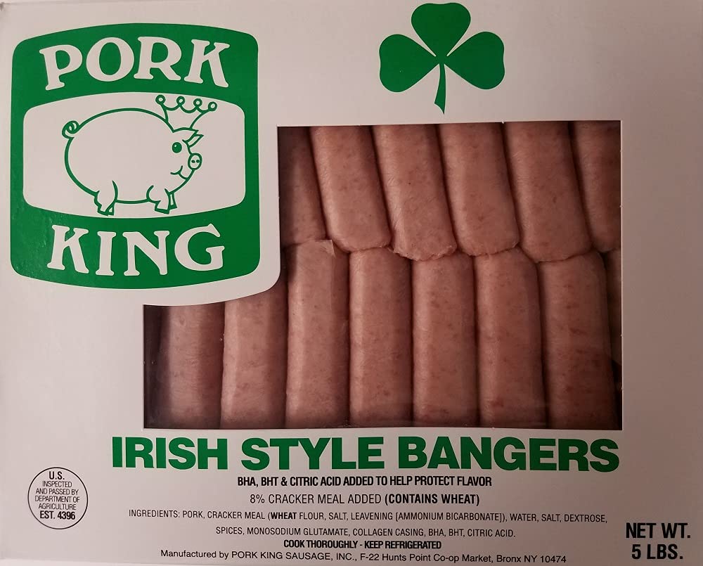 Pork King Irish Style Bangers 5 Lb