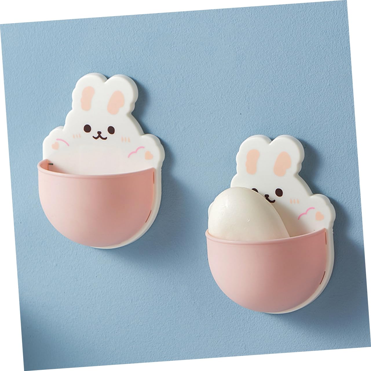 SOLUSTRE 2pcs Wall Storage Rack Nail Makeup Brush Toothbrush Holder Organizer for Bathroom Living Room Easy Installation Drain