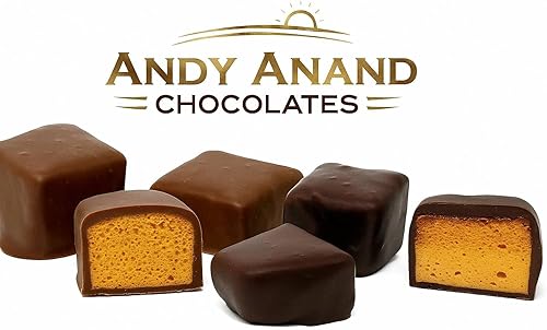 Miniatura 2 de Andy Anand - Esponja belga de panal de abeja con leche y chocolate negro hecho en casa, con un sabor increíble, delicioso y divino en caja de regalo