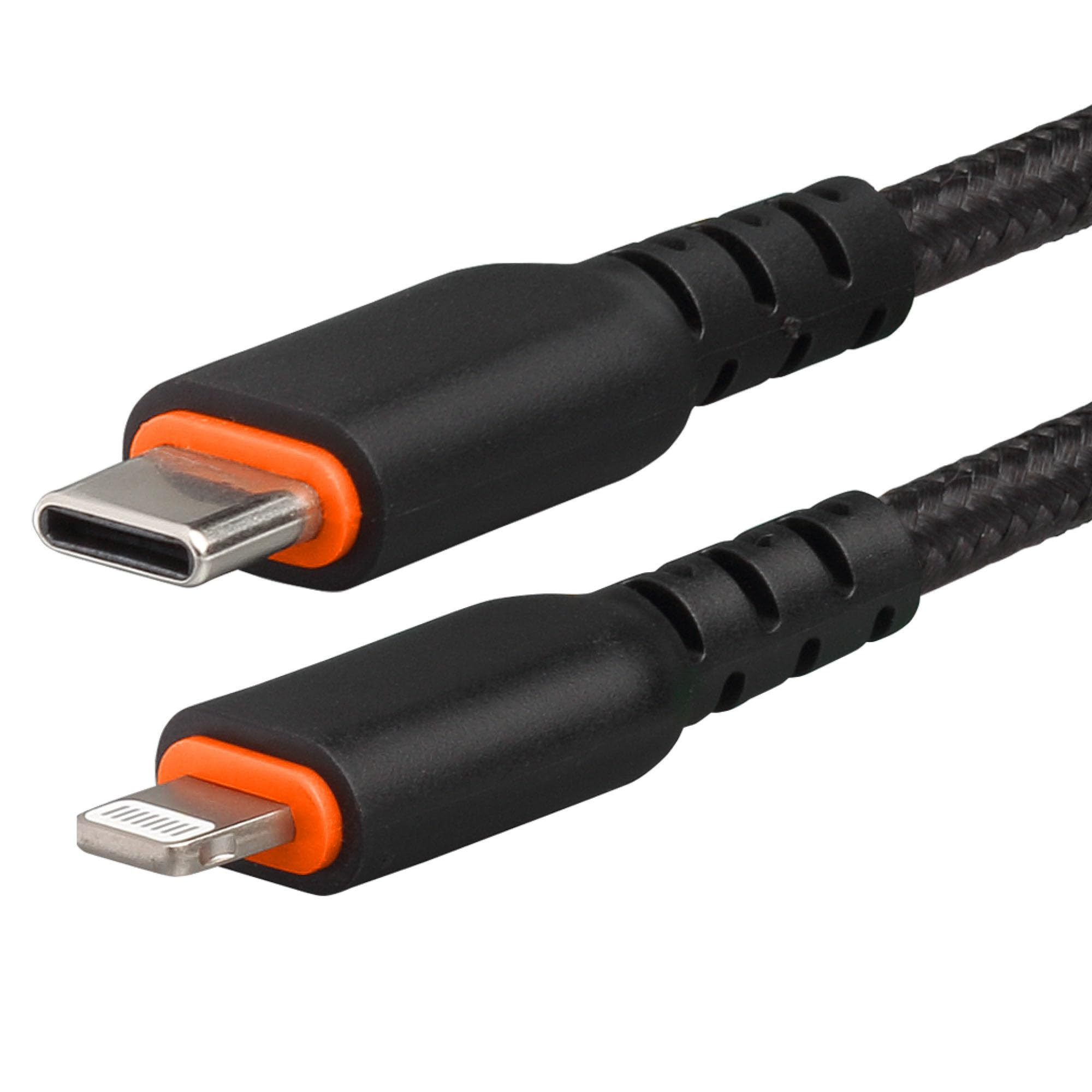 Kabel USB-C do Lightning [certyfikowany MFi], wytrzymały oplot nylonowy, 2 m, czarny