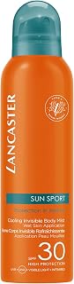Lancaster Sun Sport Cooling Invisible Body Mist SPF30 200ml | Invisible Sunscreen For Body | Broad Spectrum Sun Protection | Sweat Resistant Spray