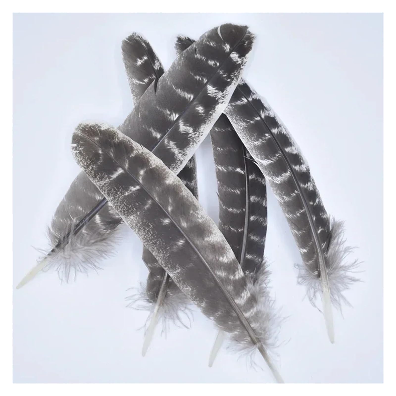 Chapeau artisanal en plumes d'aigle et d'oiseau, accessoires de décoration DIY(30-35CM 12-14Inch,10 Pcs)