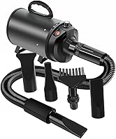 Vista 1 de Secador de pelo para perros, secado rápido, 2800 W, reducción de ruido, secador de pelo para mascotas, uso doméstico, manguera profesional