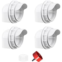 Chicken Feeders No Waste, DIY Automatic Poultry Feeder - 3.74in 4 Ports