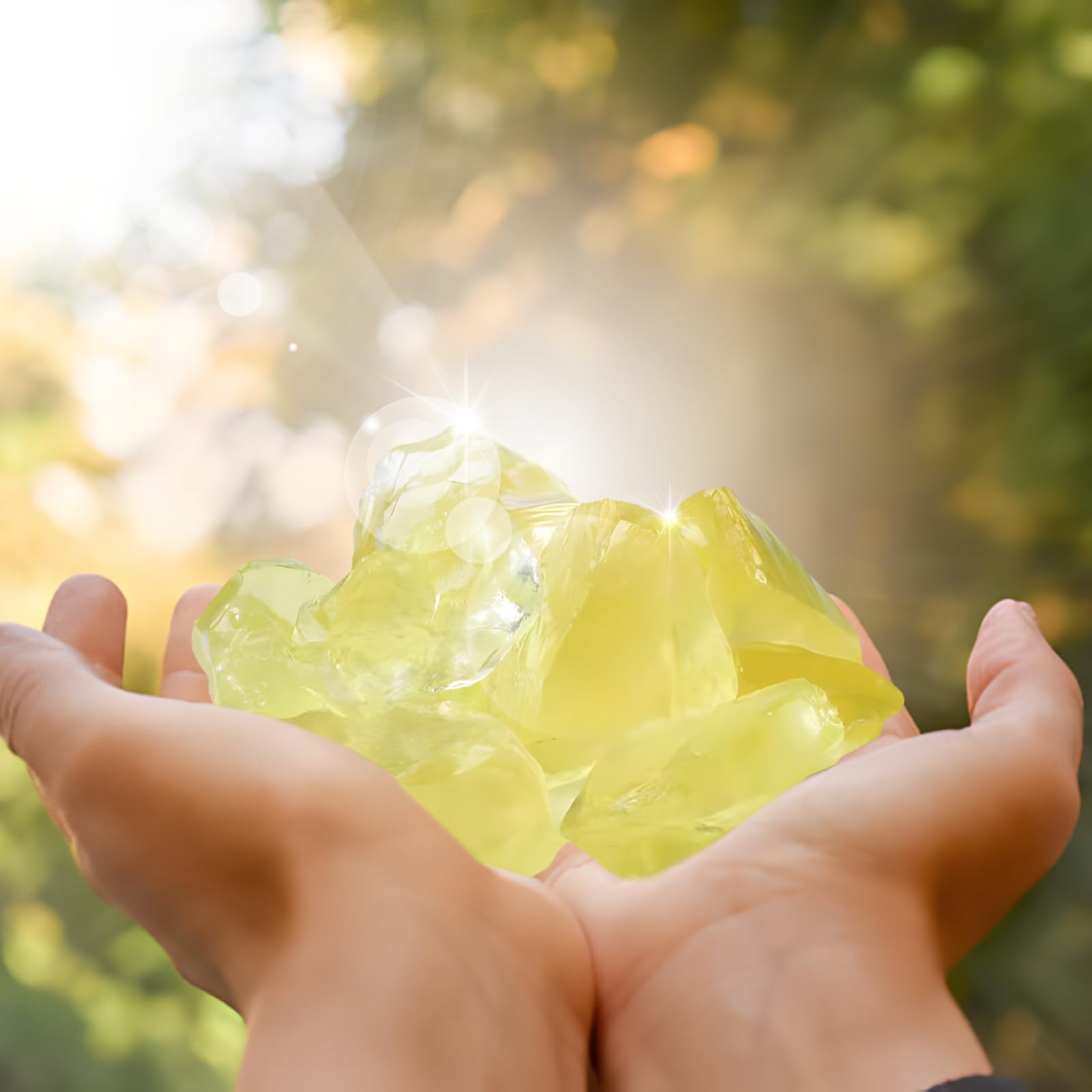 Brute de Pierre Naturelle de Quartz Citrine, Cristaux de Guérison de 3 cm à 5 cm, Pierres 100% Naturelles, Adaptées Comme Cadeau, Décoration de Chasse au Trésor (100g)