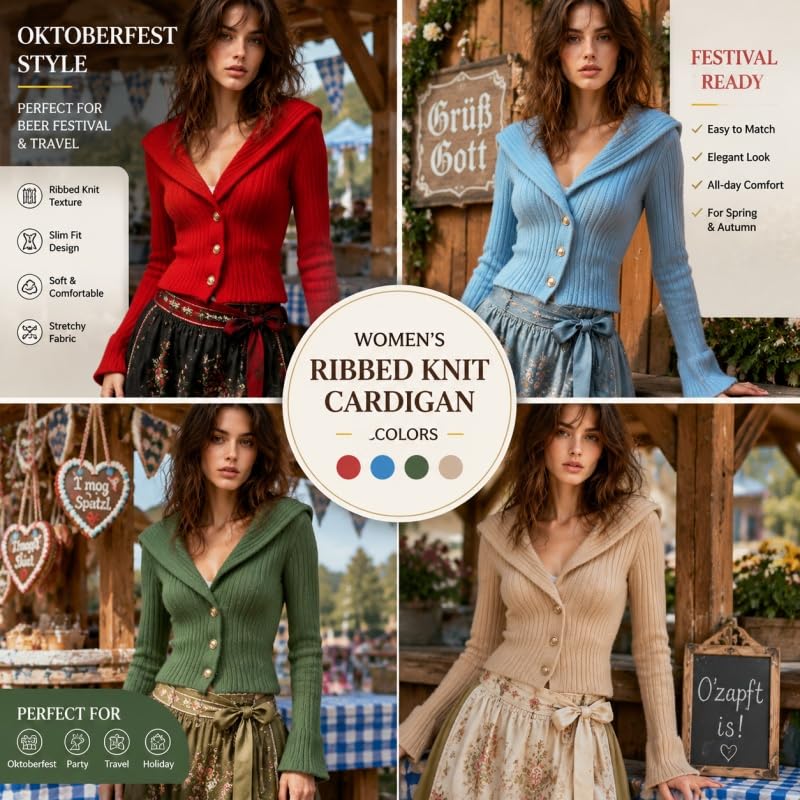 Cardigan Da Donna A Coste Con Scollo A V Vestibilità Slim Abbottonatura Frontale Maglia Elasticizzata Elegante Maglione Corto A Maniche Lunghe Giacca Morbida E Comoda Capospalla Per Ufficio Lavoro