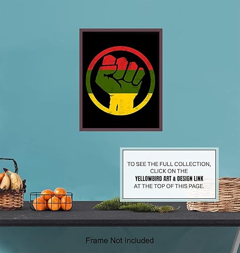 Miniatura 7 de Black Art - African American Wall Art - Black Power - Black Lives Matter Sign - Afro American Flag - Civil Rights Room Decor, Home Decorations -