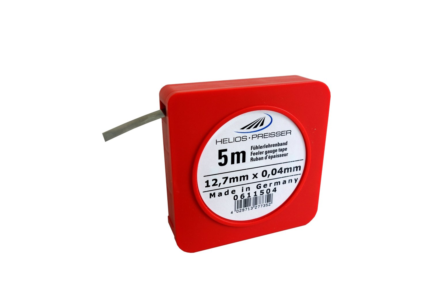 Helios-preisser 611504 - Nastro spessimetro 5 x 13 mm, compreso plastica presa 0,04 millimetri, 0