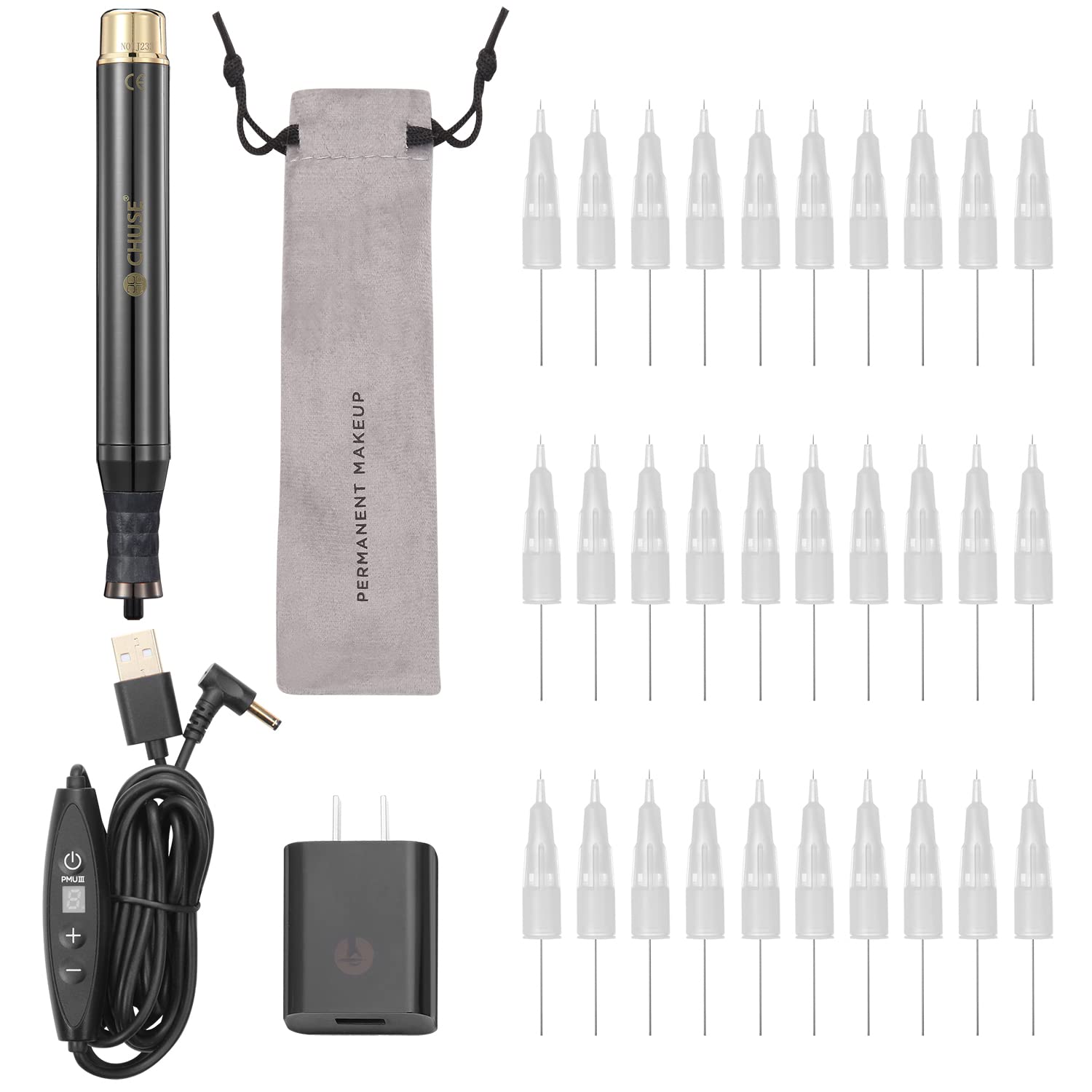 CHUSE P1 Microblading Maquillage Permanent PMU Machine Kit Fournitures pour Sourcils Eyeliner Lèvres