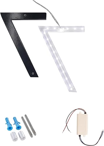 Miniatura 3 de Montague Metal Products - Números de casa LED retroiluminados de 6 pulgadas - Números de casa LED - Números de dirección iluminados - Números de