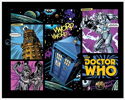 Doctor Who Comic Layout film Mini Poster serie TV Inghilterra Fantasy Sci Fi Science Fiction 50 x 40 cm + accessori