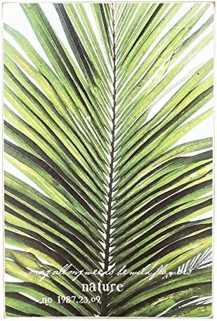 Amazon ソテツ サイカスリーフ 木の葉っぱをモチーフにした アートパネル 絵画 インテリア 壁掛け 植物 ボタニカル おしゃれ ハワイアン オブジェ 壁飾り ウォールデコレーション アートプリント アートフレーム ポスター オンライン通販