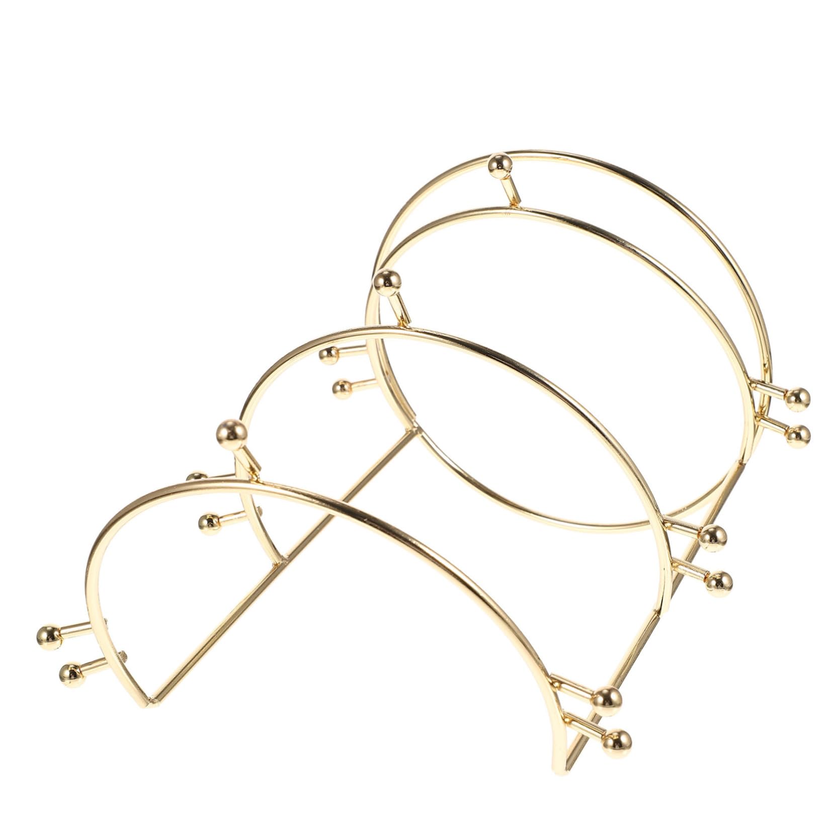 Présentoir pour Couronne Mariée en Alliage Or, Organiseur Élégant