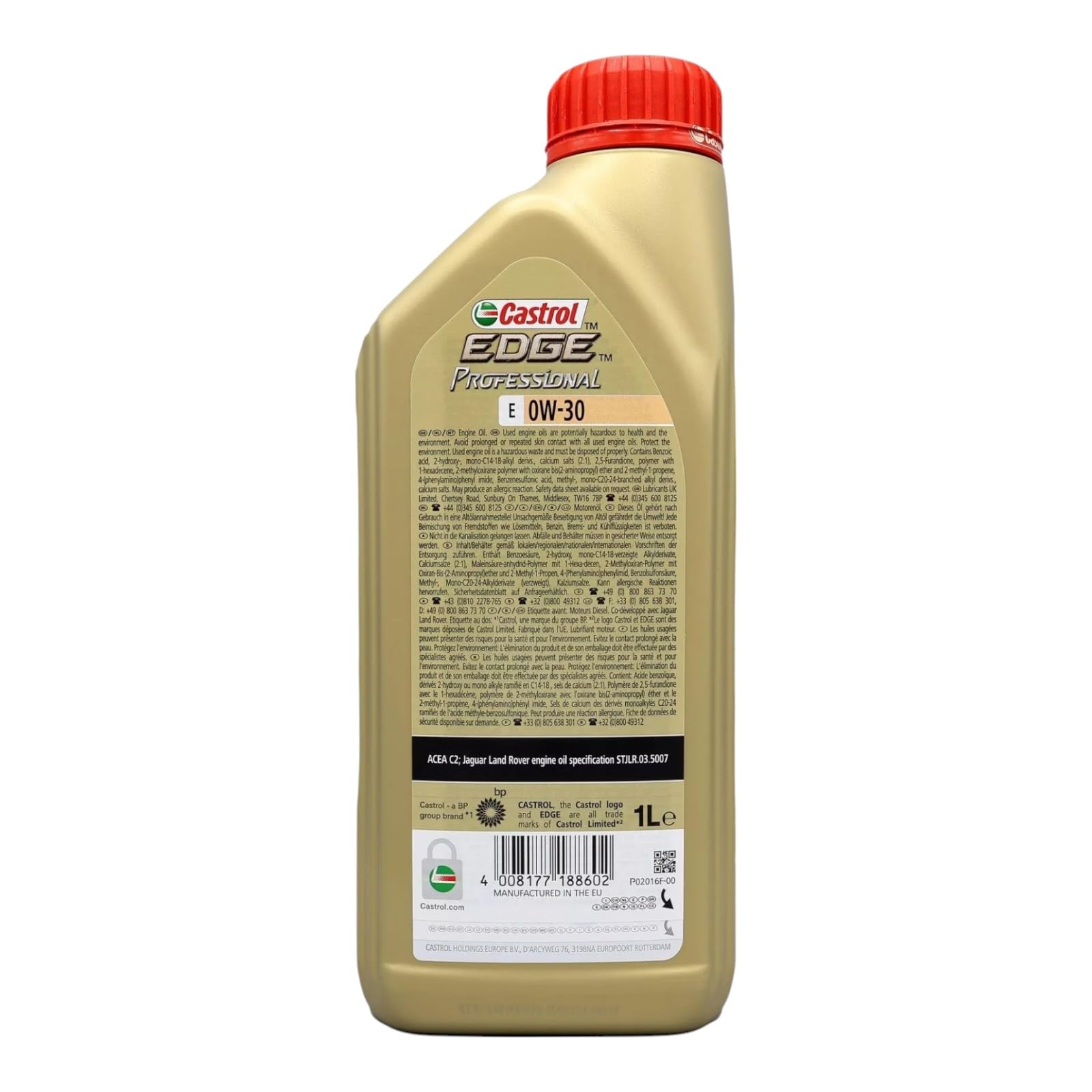 6 LITRI OLIO MOTORE CASTROL EDGE PROFESSIONAL 0W-30 E – SPECIFICA JAGUAR LAND ROV