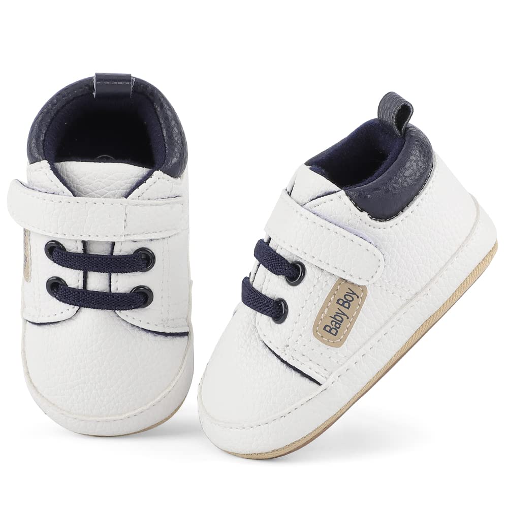 MASOCIO Scarpe Neonato Scarpine Primi Passi Bimbo con Suole Morbide Antiscivolo