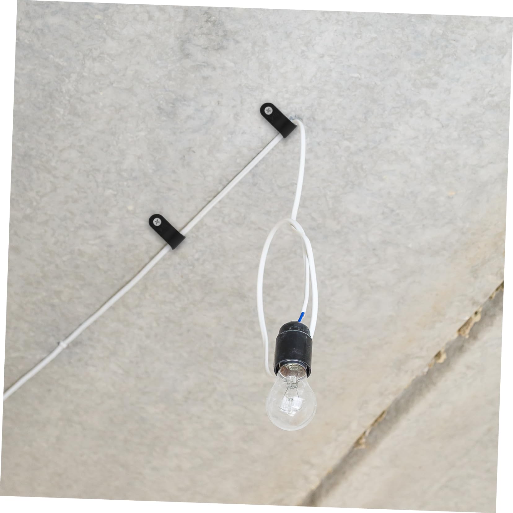 Tofficu 1000pcs Cable Clamp Wire Clips for Cord Management Easy to Install Lightweight Sturdy Safe Home Office