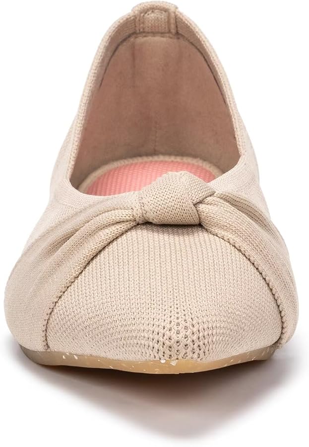 Frank Mully Scarpe basse da donna, classiche scarpe piatte con punta a punta, scarpe da sera a maglia, scarpe morbide piatte da donna, comode ed eleganti, ^, 36.5 EU