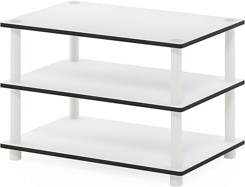Miniatura 4 de Furinno JUST Mesa de Centro, Mesa de Centro Moderna de 3 Niveles con Estante Abierto, Mesa Auxiliar de Montaje sin Herramientas, para Sala de Estar
