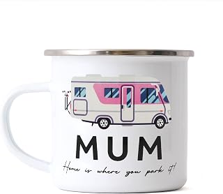 That’s Nice That Mum’s Motorhome Mug - Enamel Mug Or Travel Mug For Motorhome Accessories - Ideal Birthday Gifts Mothers Day Gifts From Kids - Perfect Camping Mug Travel Gifts