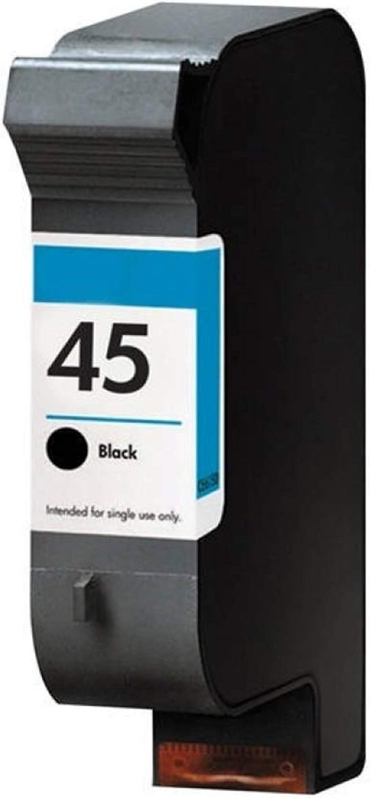 Vnex 45 Black Ink Cartridge Compatible for HP 45 / 51645AA, Black Ink, High Yield, HP DeskJet 712, 720, 722, 820-1220 Printers, Single Color Ink Cartridge