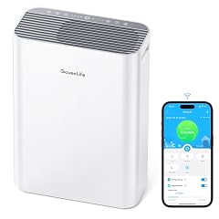 GoveeLife Smart Air Purifiers for Home Large Room Air Purifiers for Pets with PM2 5 Sensor Washable Pre-Filter