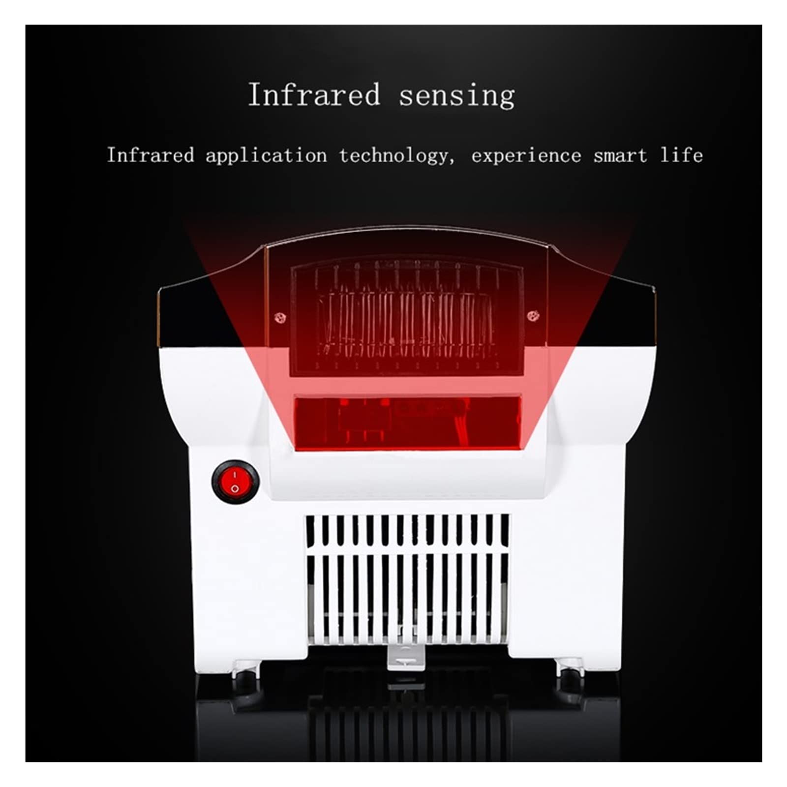 Suszarka do Rąk, Automatyczna suszarka do rąk Suchy telefon komórkowy indukcja Rodzinna łazienka Przełącznik ciepłej i zimnej wody Łatwy w instalacji(Rood)