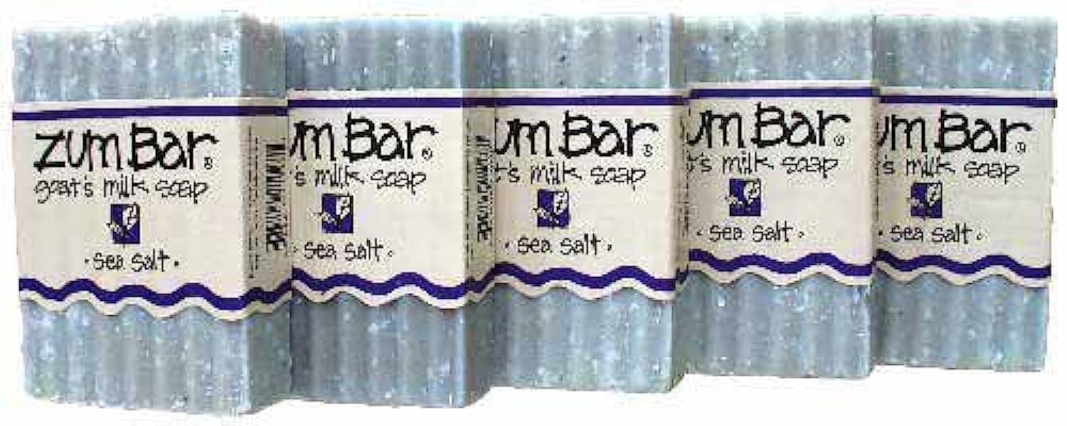 Indigo Wild: Zum Bar Goat's Milk Soap, Sea Salt 3 oz (5 pack)