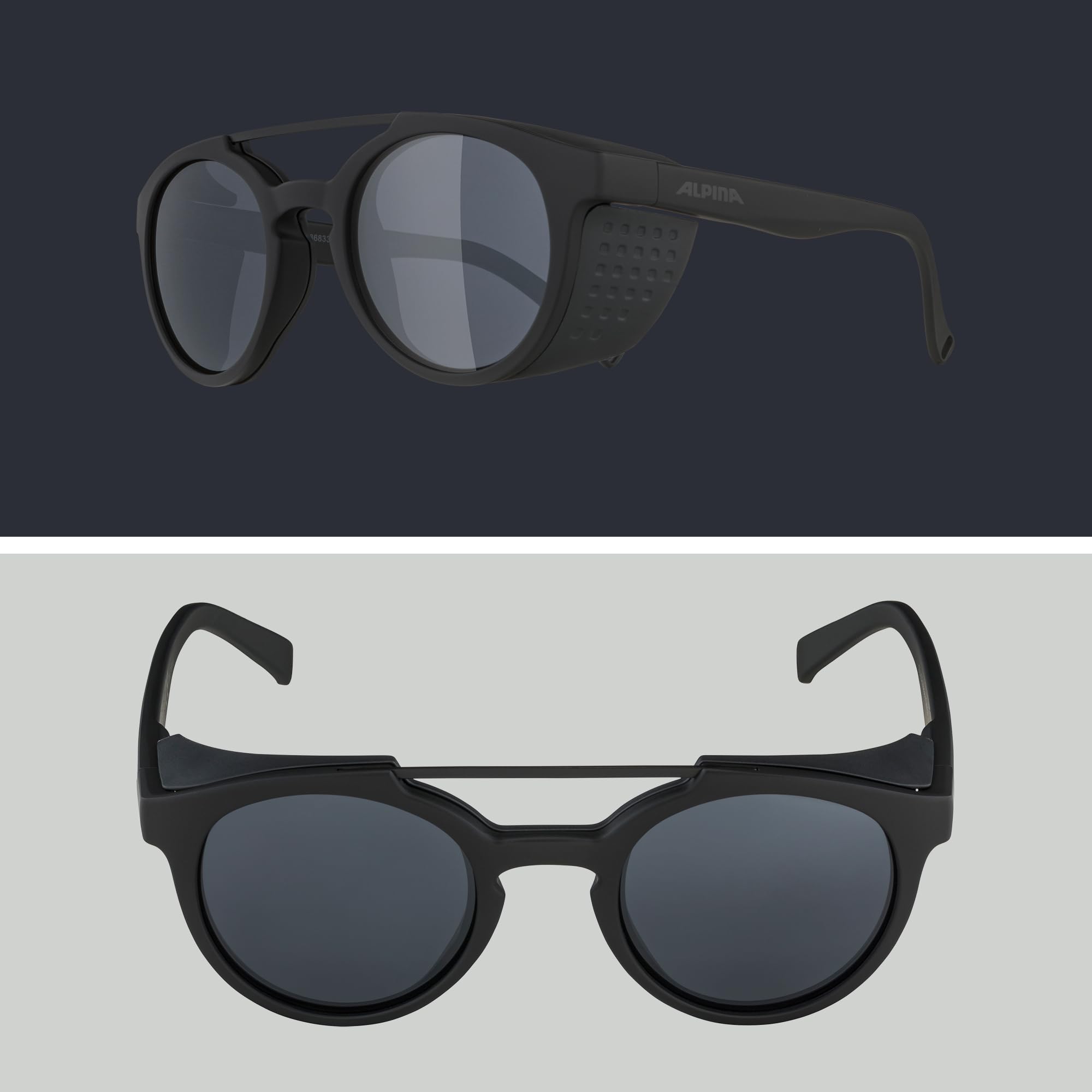 ALPINA Unisex - Dorośli, GLACE Okulary przeciwsłoneczne, all black matt, One Size