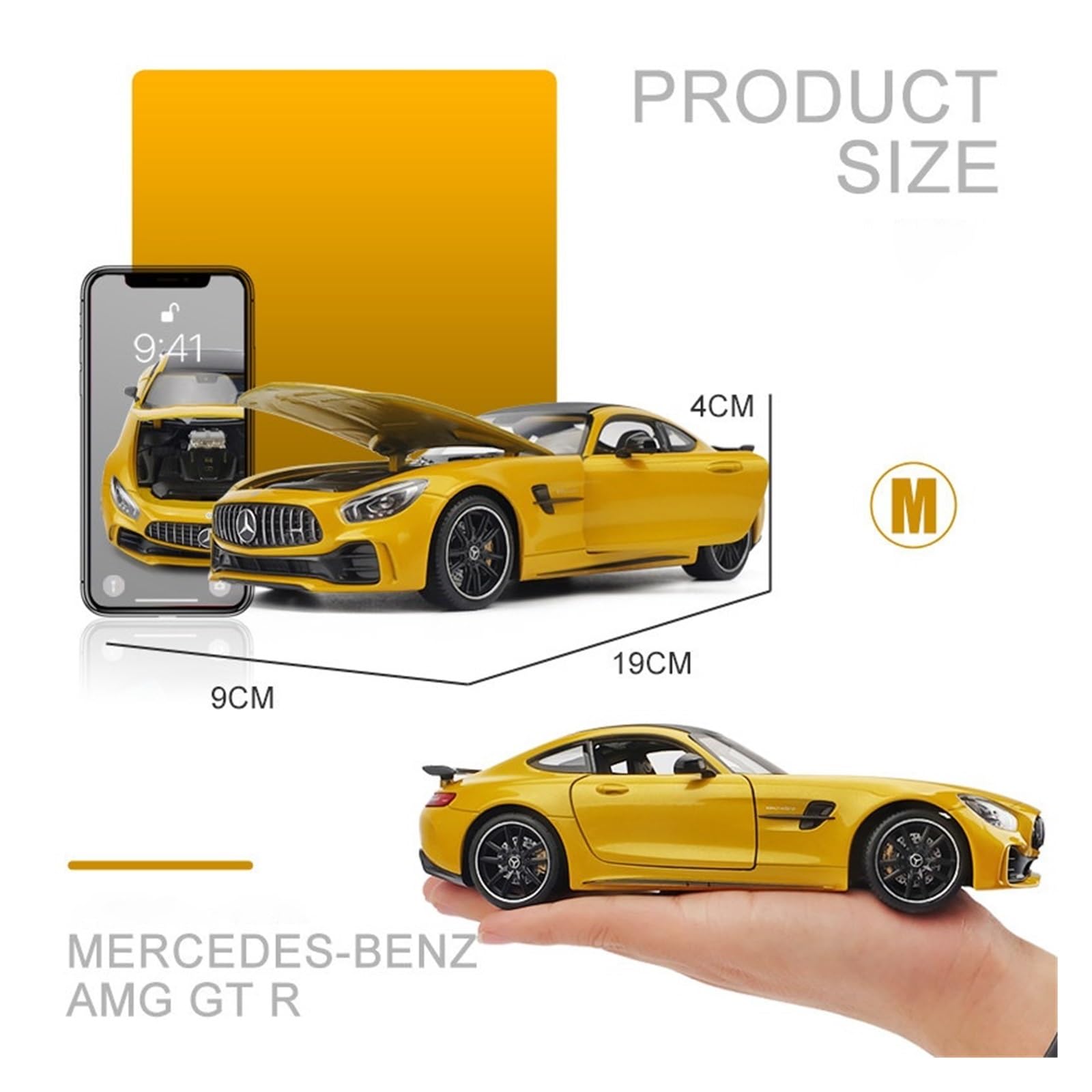 Amazon.co.jp: メルセデスベンツ GTR AMG スポーツカーに最適 1:24
