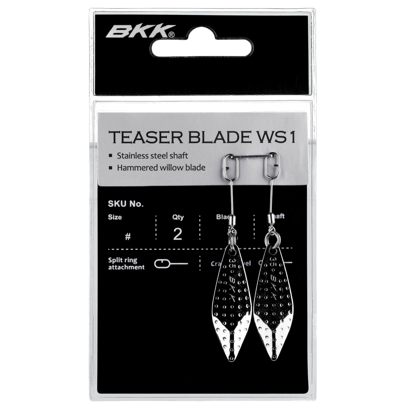BKK Lures D-MP-1014 Teaser Blade WS1 - XL, 2-Pack